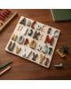 SEBRA - Puzzle en bois - Wooden puzzle - English ABC - mixed colours