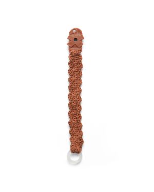 SEBRA - Crochet sucette clip - ambre foncé