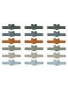 Liewood - Lot De 18 Pinces à Sac Gonzo - Vert Multi Mix