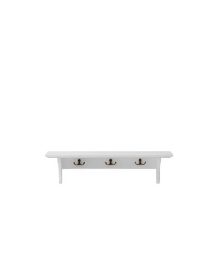 Oliver Furniture - Seaside shelf with hooks, 60X20 CM