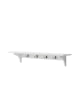 Oliver Furniture - Seaside shelf withs hooks, 90X20 CM