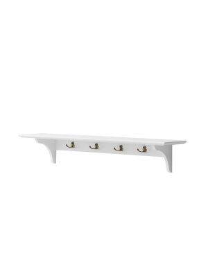 Oliver Furniture - Seaside shelf withs hooks, 90X20 CM