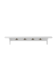 Oliver Furniture - Seaside shelf withs hooks, 90X20 CM