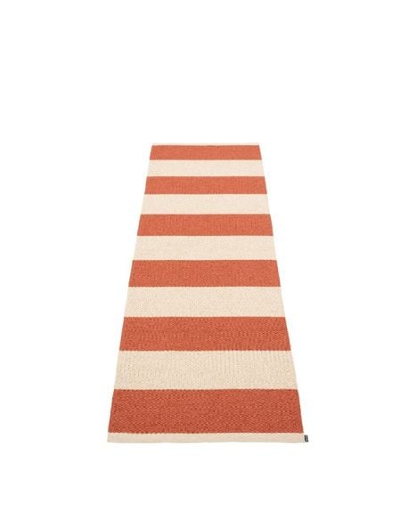 PAPPELINA - Tapis Bob - Brique / Crème