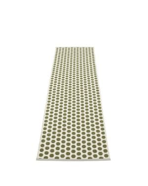 PAPPELINA - Tapis Noa - Olive Foncée / Vanille / Bord Gris Chaud