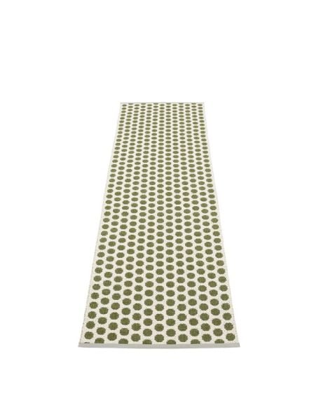 PAPPELINA - Tapis Noa - Olive Foncée / Vanille / Bord Gris Chaud