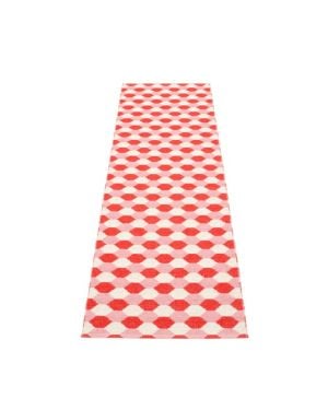 PAPPELINA - Tapis Dana - Rouge Corail / Porcelet / Vanille