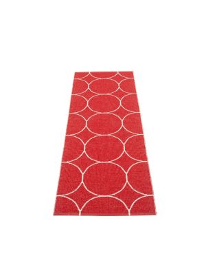 PAPPELINA - Tapis Boo - Rouge / Vanille