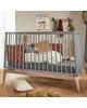 LEANDER - 2 DRAPS HOUSSE - Lit Bébé - Gris