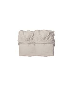 LEANDER - 2 DRAPS HOUSSE - Lit Bébé - Cappuccino