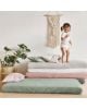 LEANDER - 2 DRAPS HOUSSE - Lit Junior - Bois de rose