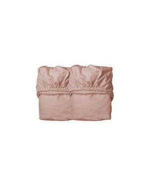 LEANDER - 2 DRAPS HOUSSE - Lit Junior - Bois de rose