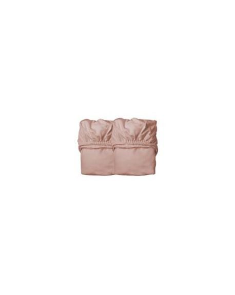 LEANDER - 2 DRAPS HOUSSE - Lit Junior - Bois de rose