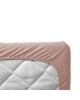 LEANDER - 2 DRAPS HOUSSE - Lit Junior - Bois de rose