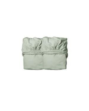 LEANDER - SET OF 2 FITTED SHEETS for junior - Sage Green