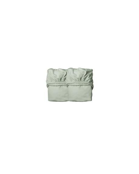 LEANDER - 2 DRAPS HOUSSE - Lit Junior - Vert