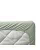 LEANDER - 2 DRAPS HOUSSE - Lit Junior - Vert