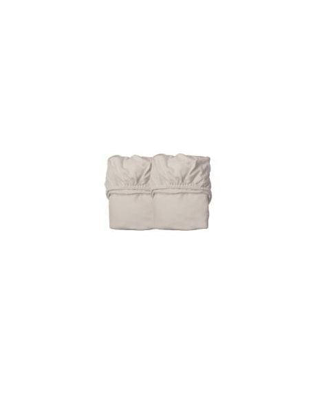 LEANDER - 2 DRAPS HOUSSE - Lit Junior - Cappuccino
