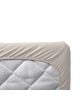 LEANDER - 2 DRAPS HOUSSE - Lit Junior - Cappuccino
