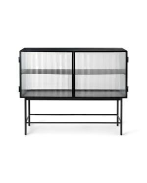 FERM LIVING - Haze Buffet - Verre Texturé (reeded) - Noir