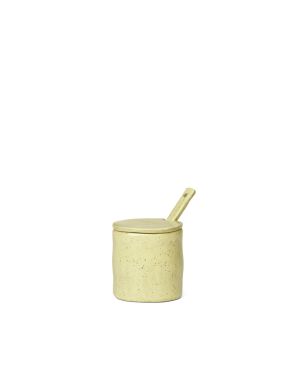 Ferm LIVING - Flow Jar with spoon - Yellow Speckle