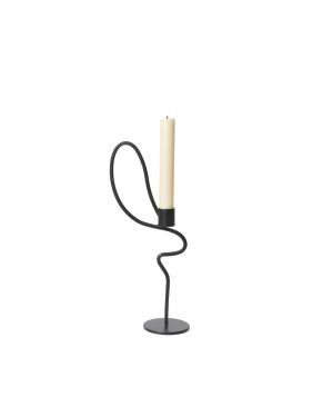 FERM LIVING - Valse Candle Holder - Tall - Black