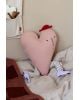 FERM LIVING - Coussin Coeur - Vieux Rose