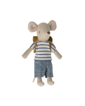 MAILEG - Tricycle mouse, Big brother with bag