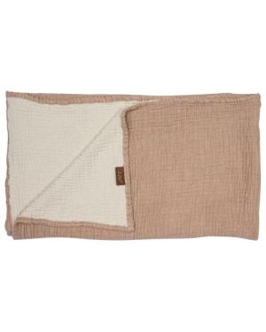 Quax - Mousseline Serv/Couverture XL - Collection Naturelle - Corail