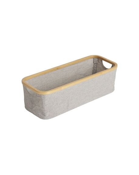 Quax - Storage Basket Changing Table - 60 x 24 cm - Grey-Natural