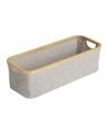 Quax - Storage Basket Changing Table - 60 x 24 cm - Grey-Natural