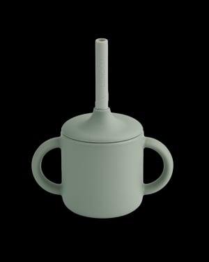 Liewood - Cameron Sippy Cup - Faune Green / Dove Blue Mix