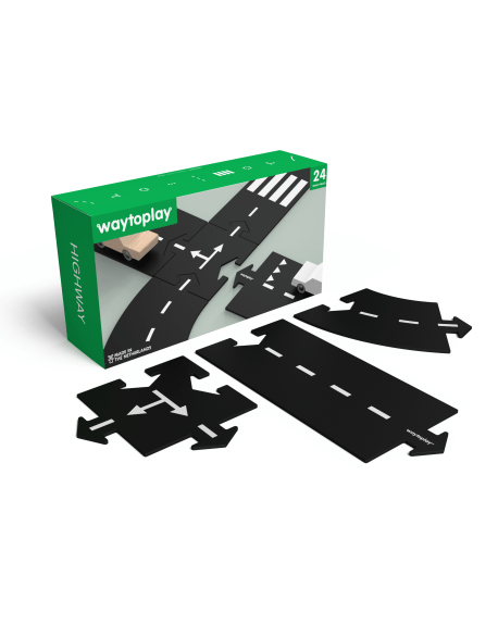 Way to Play - The flexible toy road - 24 pieces