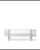 Oliver Furniture - Lit Banquette Junior Wood Original - Blanc / Chêne