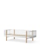 Oliver Furniture - Lit Banquette Junior Wood Original - Blanc / Chêne