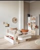 Oliver Furniture - Lit Banquette Junior Wood Original - Blanc / Chêne