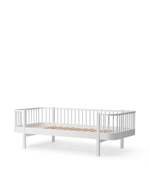 Oliver Furniture - Lit Banquette Junior Wood Original 90x160 - Blanc