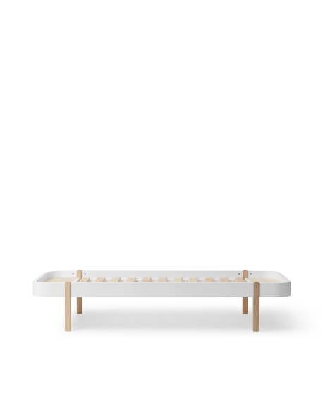 Oliver Furniture - Lit 90 Wood Lounger - Blanc / Chêne