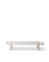 Oliver Furniture - Wood Lounger Bed 90x200cm - White / Oak