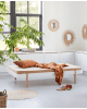Oliver Furniture - Wood Lounger Bed 90 - White / Oak