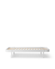 Oliver Furniture - Wood Lounger Bed 90x200cm - White