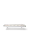 Oliver Furniture - Wood Lounger Bed 90x200cm - White