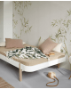 Oliver Furniture - Lit Wood Lounger 90x200cm - Blanc