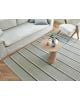 PAPPELINA - Tapis Olle - Vert / Fond Linen - Plusieurs Taille