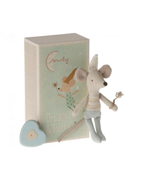 MAILEG - Tooth fairy mouse, Little Brother in matchbox