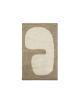 FERM LIVING - Tapis Lay - Taupe foncé / Blanc cassé