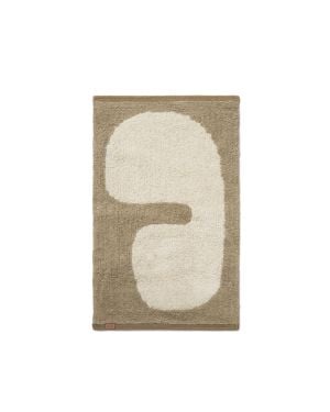 FERM LIVING - Lay Washable Mat - Dark Taupe / Off-white