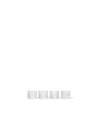 FERM LIVING - Verres Bas Ripple - Clair - Pack de 4