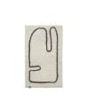 FERM LIVING - Tapis Lay - Café / Blanc cassé