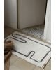FERM LIVING - Tapis Lay - Café / Blanc cassé